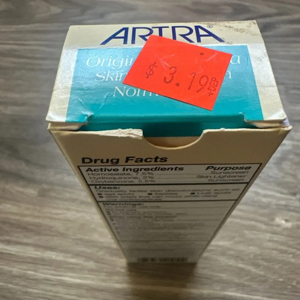 Artra Original Formula Skin Tone Cream NORMAL Skin UVA UVB Aloe Vera 2 oz NEW